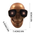 thumbnail image 2 of Apmemiss Bluetooth Speaker Clearance Portable Skeleton Skull Bluetooth Wireless Speaker 15W BT4.0 FM Radio Halloween Wireless Speaker Deal of the Day Clearance, Gold, 2 of 5