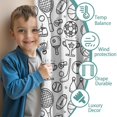 thumbnail image 3 of Blackout Kids Curtains,Doodle Sports Icons Pattern Childrens Insulated Curtains Set Of 2,Bedroom Essentials,Toddler Room Decor 42"x54", 3 of 5