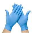 thumbnail image 3 of EMERALD Nitrile Exam Gloves - Medical Grade Powder Free Latex Free Disposable Multipurpose Food Safe - 3.5 mil, Large, 3 of 4
