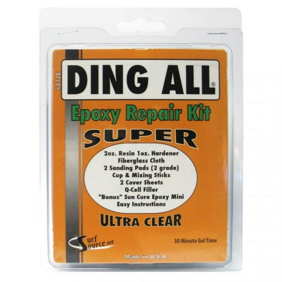 Ding All Super Epoxy Repair Kit Ultra Clear (Orange Card)