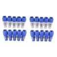 thumbnail image 1 of 20PCS 3 Pin Male Powercon Connector NAC3FCB Speakon Plug 20A 250V AC Power Plug Connector Blue and G, 1 of 5