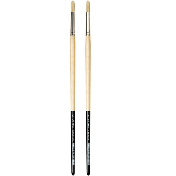 da Vinci CHUNEO Synthetic Hog Bristle, Oil, Round, Series 7729, Size 10, Pack of 2
