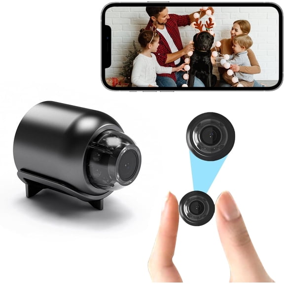 Mini Full HD Security Camera, 1080P Home Security Camera with Motion Detection, Night Vision & APP Control