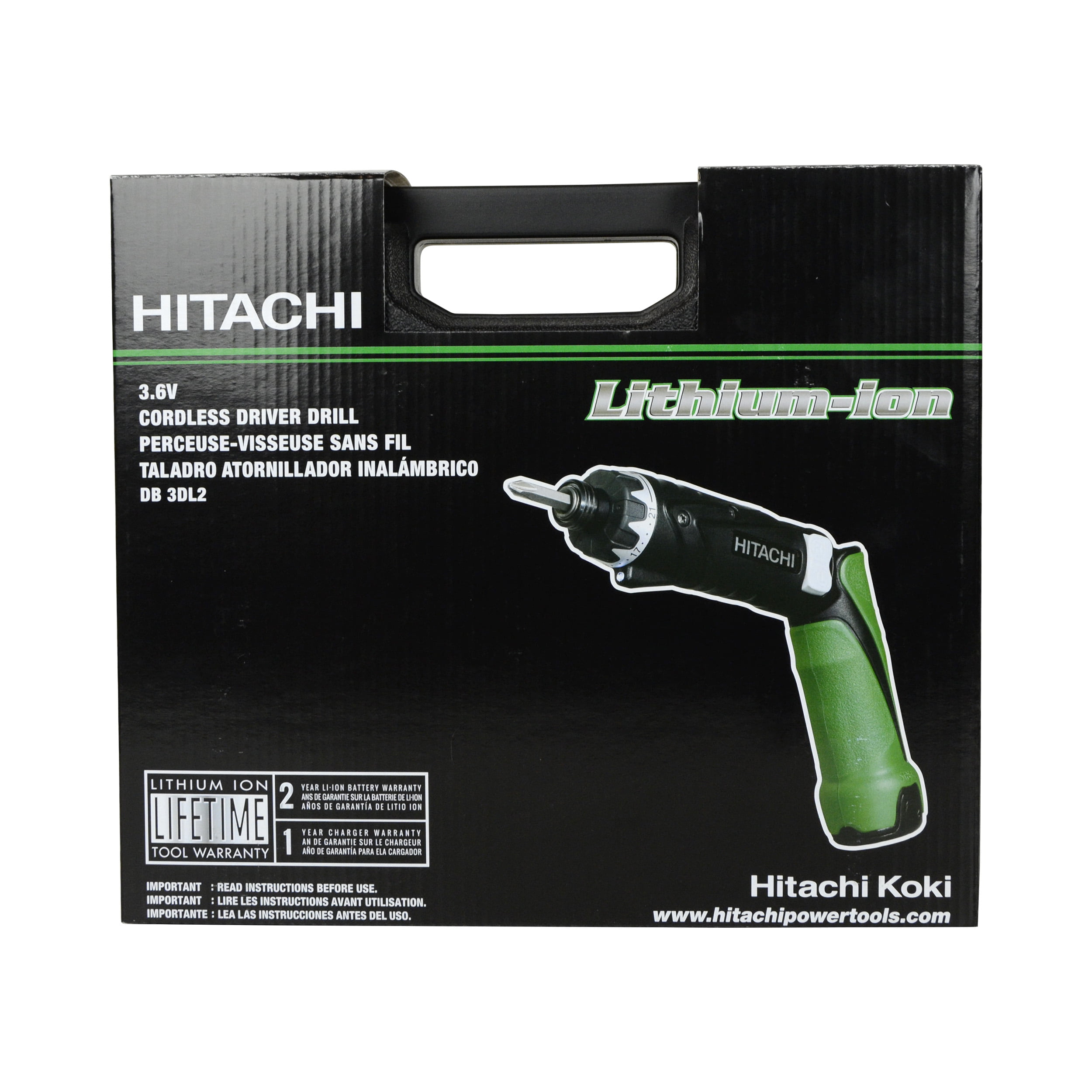 Image of Hitachi DB3DL2 cordless drill at Walmart