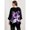 thumbnail image 2 of Avenue Women's Plus Size Printed Asymmetric Blouse, 2 of 2
