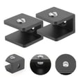 thumbnail image 1 of Hytrove 8Ud Abrazaderas Para Estantes De Vidrio Negro Para Uso En Y Cocina, 1 of 6