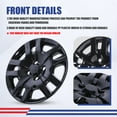 thumbnail image 3 of Wheel Rims Covers 16 inch 4 Pieces ,for 2007-2012 NISSAN SENTRA Compatible with Steel Wheels and Bolt on Installation Hubcaps PP Material (Black Lacquer), 3 of 8