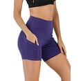 thumbnail image 4 of FUTATA Workout Shorts For Women High Waisted Yoga Biker Shorts Tummy Control Athletic Sports Gym Shorts For Running Volleyball Fitness Golf With Pockets, 4 of 7
