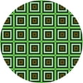 thumbnail image 1 of Ahgly Company Indoor Round Patterned Stoplight Go Green Area Rugs, 4' Round, 1 of 6