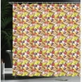 thumbnail image 4 of Ambesonne Fruit Shower Curtain, Vegetarian Mango Dragon Fruit, 69"Wx70"L, Multicolor, 4 of 5