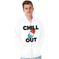 thumbnail image 5 of Retro Chill Out Food Pun Popsicle Zip Up Hoodie Men's Women's Brisco Brands S, 5 of 6