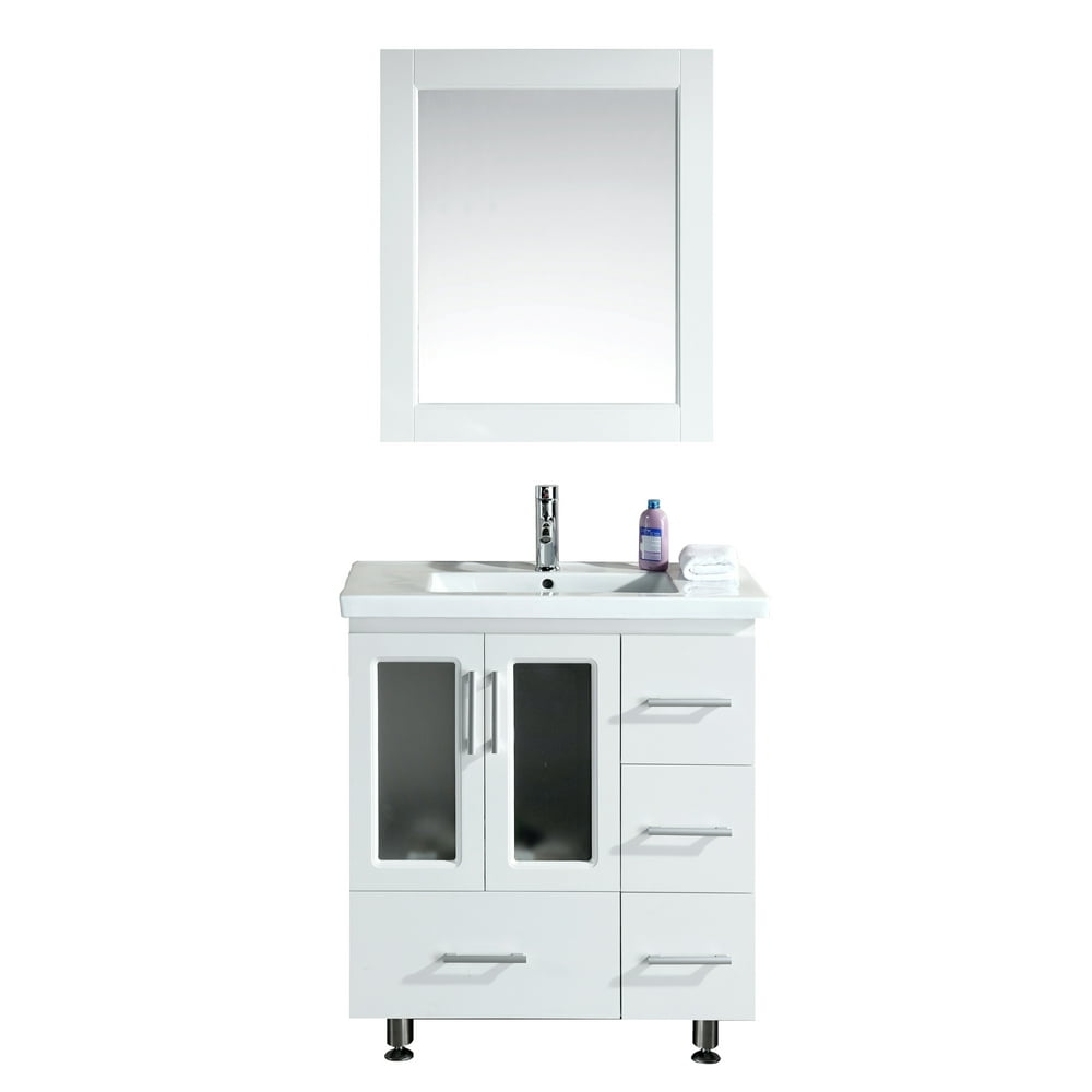 Design Element Stanton 32" Single Sink Bathroom Vanity Set in White