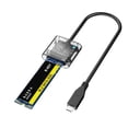 thumbnail image 1 of Carcasa Transparente Typec Gen1 Ssd Adaptador M.2 Ngff Caja De Disco Duro De Estado Sólido Advancent EL017569-02, 1 of 5