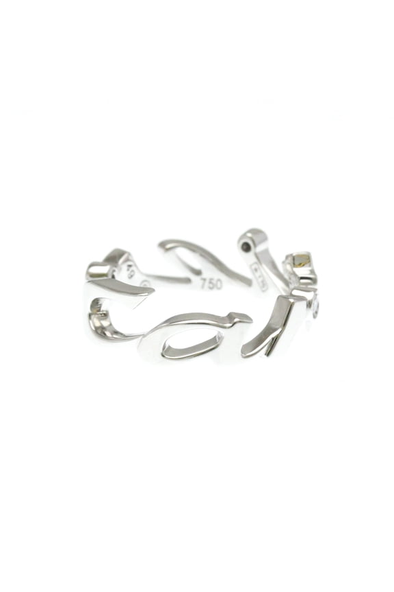 Pre-Owned Cartier Signature Ring Diamond White Gold (18K) Fashion Diamond Band Ring... (Good)