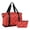 Red Ship Logo, variant on Dry Wet Separated Sports Duffel Handbag Bags, Gym Crossbody Bag with Detachable Strap/Cosmetic Pouch, Red Ship Logo