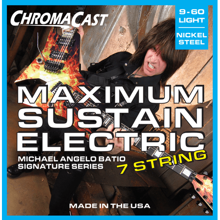 ChromaCast Michael Angelo Batio Signature Series Maximum Sustain 7 String Electric Guitar Strings, Light Gauge (Best Gauge Strings For Electric Guitar)