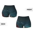 thumbnail image 6 of Yiaed Farm Dog Duck Moonlight Print Women's Athletic Shorts Running Shorts Sporty Short High Waisted Elastic Workout Shorts for Yoga Gym Running & Sports -X-Large, 6 of 8