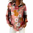thumbnail image 6 of Endives Womens Button Down Shirts Long Sleeve Blouse Workout Wear Fashion Shirts Womens Top Spring Outfit, 6 of 6