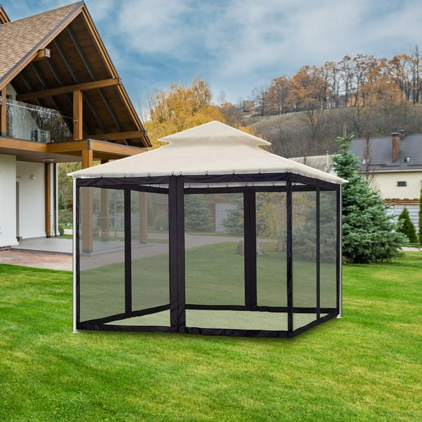 Black 300x360x220cm) Tent mosquito net, terrace four-corner net
