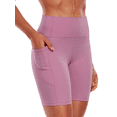 thumbnail image 6 of Cadmus Womens High-Waist Stretch Yoga Shorts Ultra Soft Naked Feeling Workout Shorts with Lycra Fabric for Running & Gym, 6 of 10