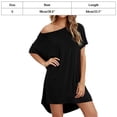 thumbnail image 2 of Camisetas Sueltas para Mujer Camisa Corta para El Hogar Mini Vestidos Tops,S, 2 of 6