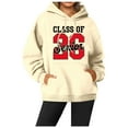thumbnail image 3 of Senior 2026 Hoodies for Women Class Of 2026 Hoodie Graducation Hoodie with Pockets Hooded Sweatshirt Women Pullover, 3 of 4
