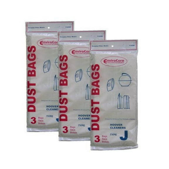EnviroCare 9 Compatible with Hoover Type J Canister Vacuum Cleaner Bags