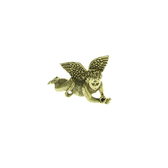 Angel Brooch-Pin Gold-Tone Metal LQP463