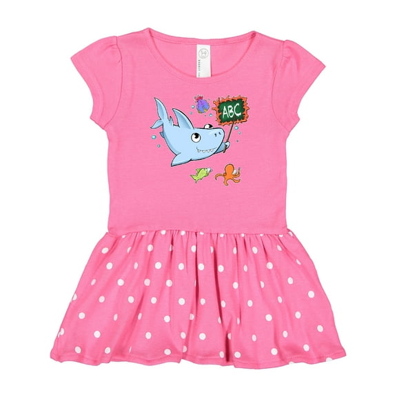 Inktastic Teacher Shark with School of Fish Gift Baby Girl Dress