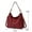 4105-Wine Red, variant on Hobo Crossbody Bags for Women Faux Leather Handbags Large Shoulder Bag Bucket Purse