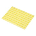 thumbnail image 1 of Unique Bargains Small Arrow Stickers 0.5x0.4' PET Self Adhesive Product Inspection Defects Indicator, Yellow, 4 Sheet, 1 of 7