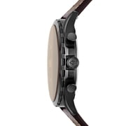 Fossil Men's Forrester Chrono Chronograph, Black-Tone Stainless Steel Watch, FS5608