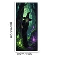 thumbnail image 3 of JHyouerji Halloween Door Cover 35x71 Inch Polyester Front Door Banner Easy Hang Door Curtain Wall Backdrop Porch Party Decor Reusable Holiday Home Decoration, 3 of 6