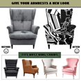 thumbnail image 6 of HUISEFOR Black White Geometric Wingback Chair Covers, Stretch Wing Chair Slipcovers, Full Protection, Anti‑Slip & Wear‑Resistant, Stretchable, for Living Room Wingback Sofa Chair, 6 of 7