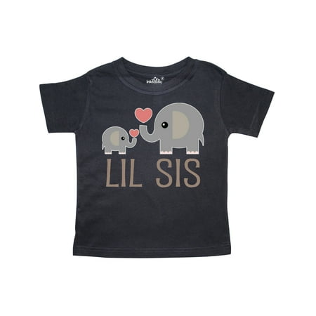 

Inktastic Little Sister Elephant Gift Toddler Toddler Girl T-Shirt
