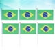 thumbnail image 2 of EeaseMX 20 banderas pequeñas de Brasil para sujetar con palo, banderas internacionales de países del mundo, banderines para decoración de fiestas., 2 of 7