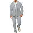 thumbnail image 3 of Men's Tracksuits Sweatsuits for Men Sweat Track Suits 2 Piece Casual Running Jogging Warm Up Full Zip Sweat Suits Track Suit for Jogging or Warm Up, 3 of 4
