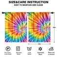 thumbnail image 2 of Blackout Kids Curtains,Pink and Yellow Tie Dye Pattern Children's Insulated Curtains Set Of 2,Bedroom Essentials,Toddler Room Decor 42"x54", 2 of 5