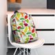 thumbnail image 3 of Easygdp Cartoon Vegetables Mochila Ligera de 15 Pulgadas para Estudiantes, Mochila Cómoda para la Escuela y Viajes, Correas Ajustables, 3 of 6