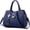 Blue, variant on PU Leather Purse for Women Ladies Top Handle Handbags Designer Work Cute Satchel Tote Bags