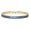 Blue, variant on Cubic Zirconia Rectangle Sea Link Chain Polished Tennis Bracelet Gold Pink T128
