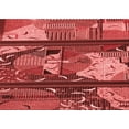 thumbnail image 1 of Ahgly Company Machine Washable Indoor Rectangle Transitional Red Area Rugs, 2' x 5', 1 of 7