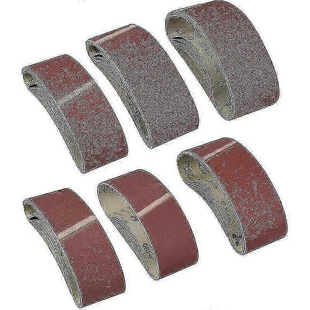 30 Pieces Sanding Belt, 75 X 533mm Cloth Sanding Band 40/60/80/120/180/240 Grit Aluminum Oxide Sandpaper Belts Power File For Bosch Cisea Belt S f74