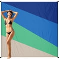 thumbnail image 1 of Manta de playa BYDOLL, 198 x 206 cm, impermeable y resistente a la arena, tamaño grande, 1 of 7