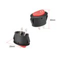 thumbnail image 2 of Uxcell AC250V/6A 125V/10A Boat Rocker Switch Toggle Switch for Boat Car Marine Plastic Red 2pcs, 2 of 4