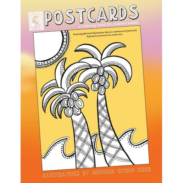 Postcards Coloring Book for Creative Adults