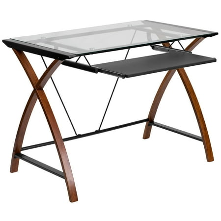 Flash Furniture Gl Computer Desk With Pull Out Keyboard Cherry Flash Furniture Gl Computer Desk With Pull Out Keyboard Cherry