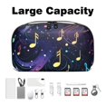thumbnail image 3 of Musical Note Premium Oxford Cloth Waterproof Storage Box for USB Case, Charge Cord Organizer, and Digital Recorder Pouch - 5.9x9.44x3.14 in, 3 of 6