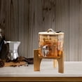 thumbnail image 2 of 2 soportes de madera para dispensador de bebidas, base de madera para macetas, dispensador para fiestas en casa y eventos de catering, 2 of 7