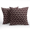 thumbnail image 2 of Vintage Pillow Covers 18x18 Inch Set of 2 Burgundy Red Floral Block Print Outdoor Decorative Throw Pillows Neutral Pattern Pillowcases Square Cushion Covers for Couch Home Decor, 2 of 6